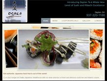 Tablet Screenshot of osakasteakhouseoh.com